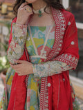 Attractive Sky-Blue Floral Printed Silk Party Wear Gown With Dupatta - Zeel Clothing