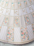 Attractive White Sequins Georgette Wedding Wear Lehenga Choli - Zeel Clothing