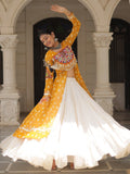Attractive Yellow Cotton Navratri Special Lehenga With Bandhani Printed Kurti - Zeel Clothing