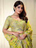 Attractive Yellow Sequins Organza Haldi Wear Lehenga Choli - Zeel Clothing