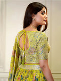 Attractive Yellow Sequins Organza Haldi Wear Lehenga Choli - Zeel Clothing