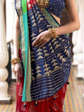 Attrective Red Digital Printed Patola Silk Wedding Wear Saree - Zeel Clothing