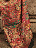 Awesome Black Zari Weaving Silk Events Wear Saree With Blouse - Zeel Clothing