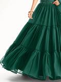 Awesome Green Sequins Georgette Party Wear Lehenga Choli With Dupatta - Zeel Clothing