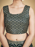 Awesome Green Sequins Georgette Wedding Wear Lehenga Choli - Zeel Clothing