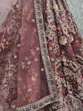 Awesome Pink Sequins Velvet Bridal Lehenga Choli With Dupatta - Zeel Clothing
