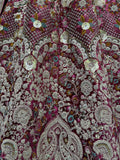 Awesome Pink Sequins Velvet Bridal Lehenga Choli With Dupatta - Zeel Clothing