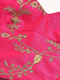 Awesome Teal Green Embroidered Art Silk Lehenga Choli With Dupatta - Zeel Clothing
