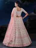 Awesome White Sequins Net Traditional Lehenga Choli With Dupatta - Zeel Clothing