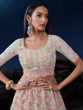 Awesome White Sequins Net Traditional Lehenga Choli With Dupatta - Zeel Clothing