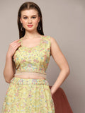 Awesome Yellow Sequins Net Haldi Wear Lehenga Choli With Dupatta - Zeel Clothing