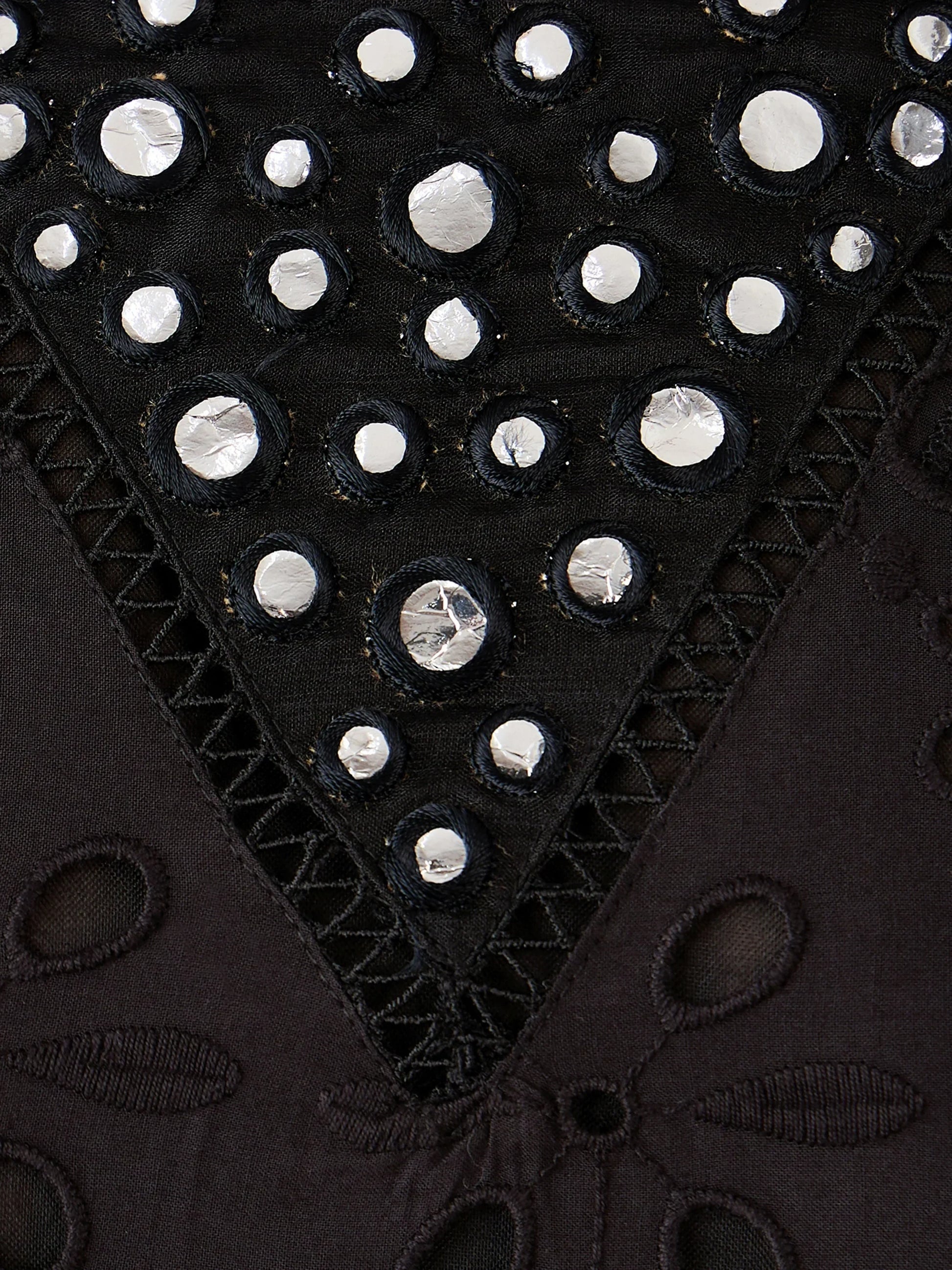 Beautiful Black Cotton Embroidered Event Wear Kurta With Trouser - Zeel Clothing