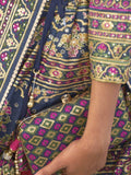 Beautiful Blue Mirror Work Rajwadi Silk Traditional Lehenga Choli - Zeel Clothing
