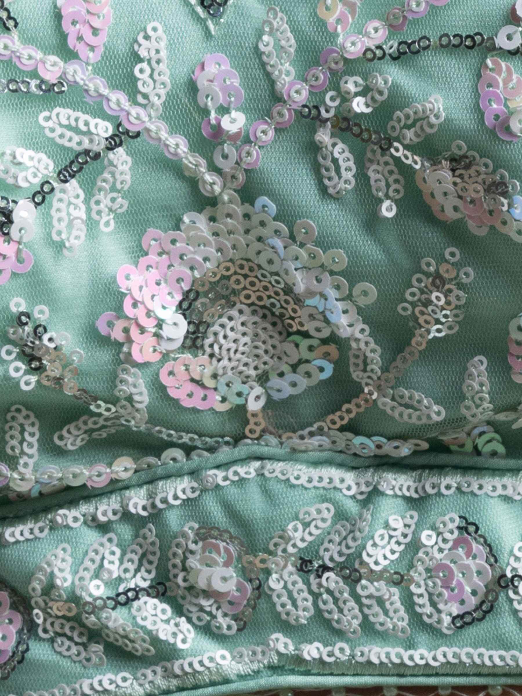 Beautiful Blue Sequins Net Engagement Wear Lehenga Choli With Dupatta - Zeel Clothing
