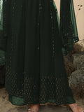 Beautiful Green Sequins Georgette Ready-Made Palazzo Suit - Zeel Clothing
