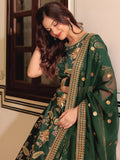 Beautiful Green Thread Embroidered Art Silk Lehenga Choli With Dupatta - Zeel Clothing