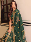 Beautiful Green Thread Embroidered Art Silk Lehenga Choli With Dupatta - Zeel Clothing