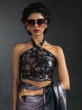 Beautiful Lavender Satin Bollywood Pre-Stitched Saree With Blouse - Zeel Clothing