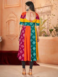 Beautiful Multi-Color Embroidered Rayon Navratri Wear Kurti - Zeel Clothing