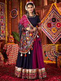 Beautiful Multi-Color Thread Work Cotton Navratri Wear Lehenga Choli - Zeel Clothing