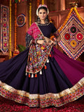 Beautiful Multi-Color Thread Work Cotton Navratri Wear Lehenga Choli - Zeel Clothing
