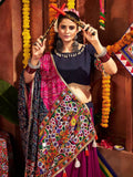 Beautiful Multi-Color Thread Work Cotton Navratri Wear Lehenga Choli - Zeel Clothing