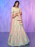 Beautiful Off-White Sequins Organza Lehenga Choli With Dupatta - Zeel Clothing