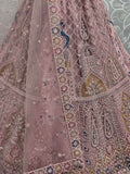 Beautiful Peach Sequins Net Engagement Wear Lehenga Choli - Zeel Clothing