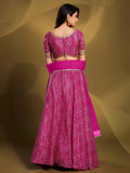 Beautiful Pink bandhani Printed Crepe Traditional Lehenga Choli With Blouse - Zeel Clothing