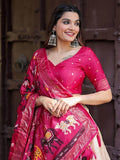 Beautiful Pink Digital Printed Dola Silk Festival Wear Lehenga Choli - Zeel Clothing