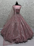 Beautiful Pink Sequins Heavy Net Engagement Wear Lehenga Choli - Zeel Clothing