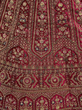 Beautiful Pink Thread Work Bridal Lehenga Choli With Double Dupatta - Zeel Clothing