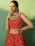 Beautiful Red Sequins Georgette Designer Lehenga Choli With Dupatta - Zeel Clothing