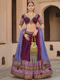 Beautiful Wine Color Sequins Silk Designer Lehenga Choli With Dupatta - Zeel Clothing