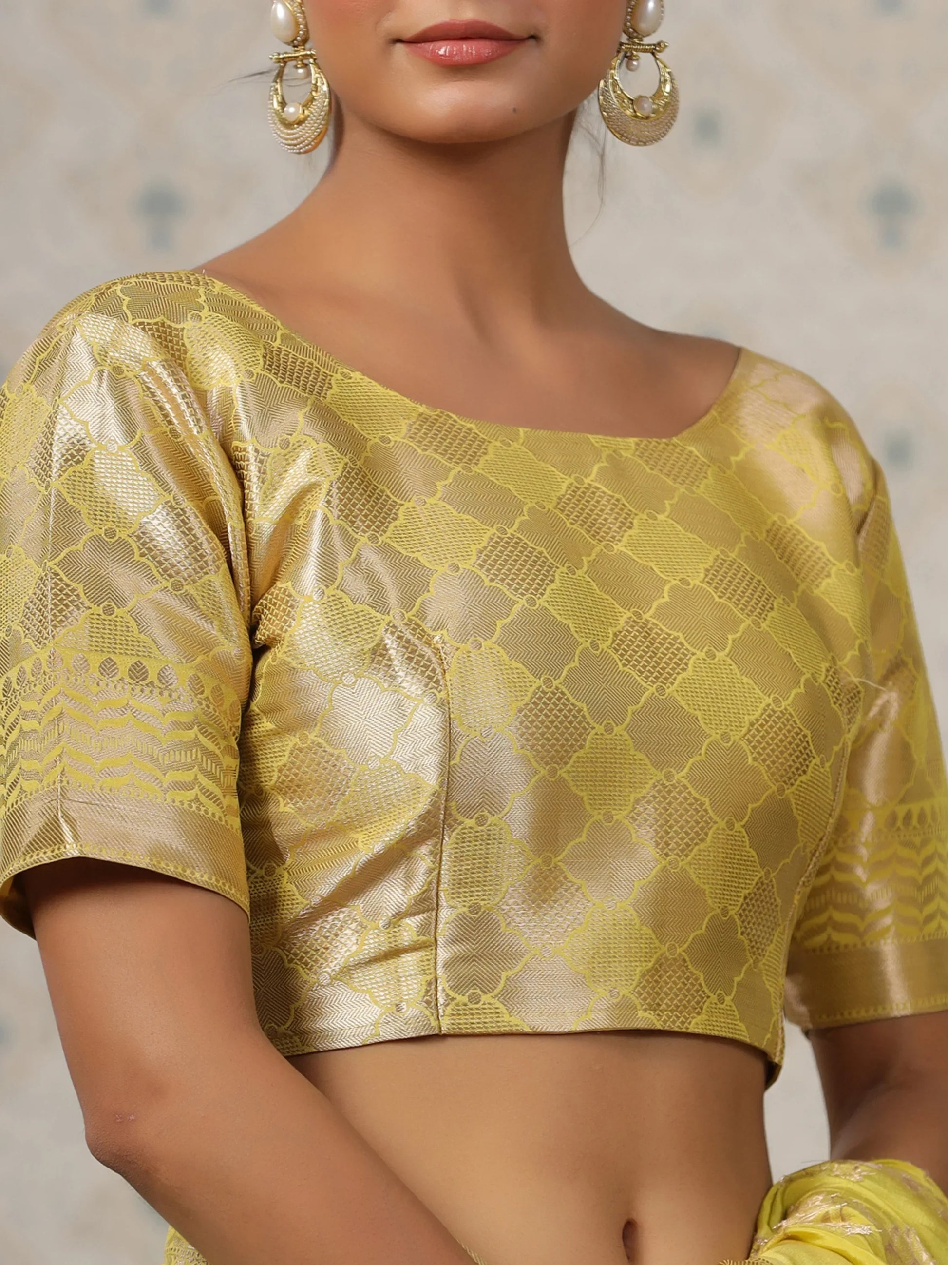 Beautiful Yellow Zari Weaving Banarasi Silk Event Wear Saree With Blouse - Zeel Clothing