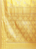 Beautiful Yellow Zari Weaving Banarasi Silk Event Wear Saree With Blouse - Zeel Clothing