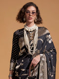 Bewitching Black Zari Weaving Silk Reception Wear Saree With Blouse - Zeel Clothing