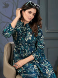 Bewitching Teal Blue Digital Printed Rayon Top Palazzo Co-Ord Set - Zeel Clothing