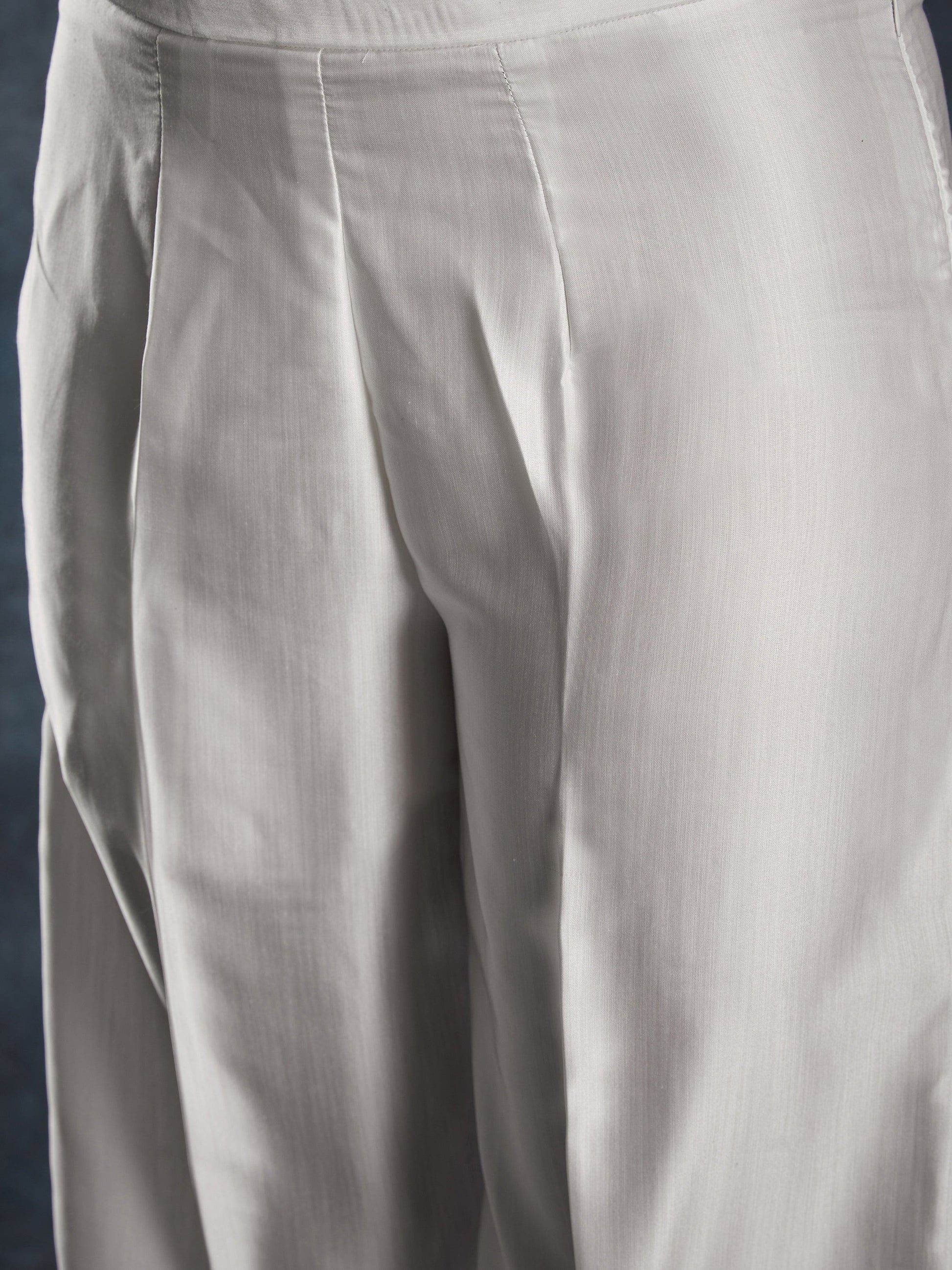 Bewitching White Digital Printed Linen Casual Wear Co-Ord Set - Zeel Clothing