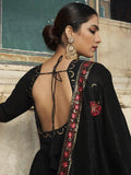 Black Sequins Embroidered Georgette Wedding Wear Gown - Zeel Clothing