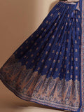 Blue Digital Printed Chinon Lehenga Choli With Dupatta - Zeel Clothing