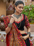 Captivating Black Embroidered Rayon Navratri Wear Lehenga Choli - Zeel Clothing