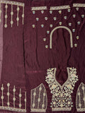 Captivating Maroon Multi Thread Work Net Bridesmaid Lehenga Choli With Dupatta