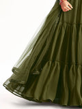 Captivating Mehndi Green Sequins Georgette Party Wear Lehenga Choli - Zeel Clothing