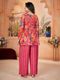 Captivating Pink Printed Silk Festival Wear Palazzo Suit With Dupatta - Zeel Clothing