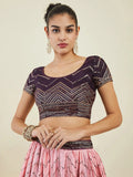 Captivating Purple Sequins Art Silk Events Wear Lehenga Choli - Zeel Clothing
