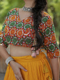 Captivating Yellow Rayon Navratri Lehenga With Embroidered Choli - Zeel Clothing