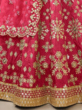 Charismatic Pink Zari Work Art Silk Engagement Wear Lehenga Choli - Zeel Clothing