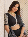 Charming Black Jacquard Traditional Lehenga Choli With Gaji Silk Dupatta