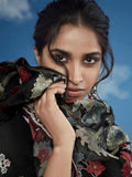 Charming Black Lace Work Brasso Event Wear Saree With Blouse - Zeel Clothing
